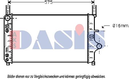 AKS Dasis 090900N - Radiators, Motora dzesēšanas sistēma ps1.lv