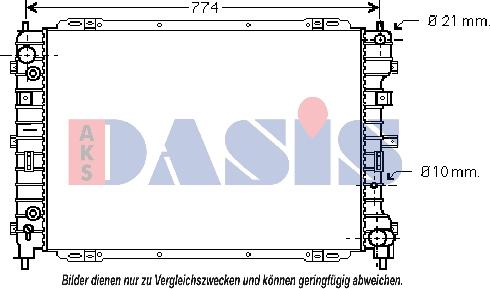 AKS Dasis 090084N - Radiators, Motora dzesēšanas sistēma ps1.lv