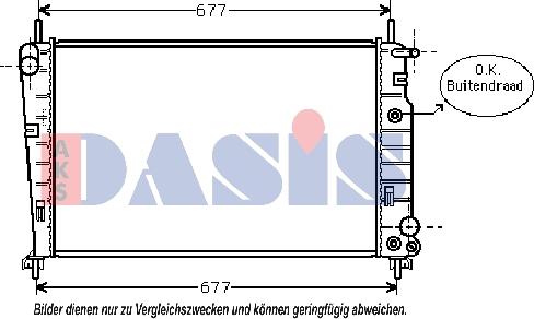 AKS Dasis 090086N - Radiators, Motora dzesēšanas sistēma ps1.lv