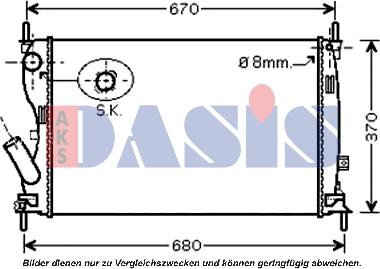 AKS Dasis 090106N - Radiators, Motora dzesēšanas sistēma ps1.lv