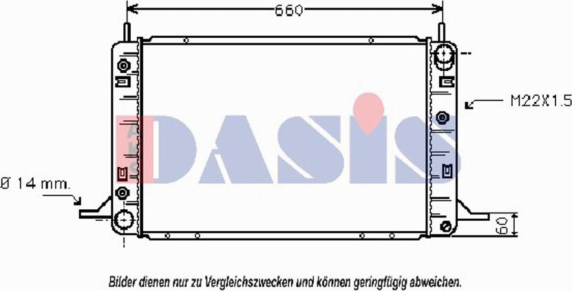 AKS Dasis 091290N - Radiators, Motora dzesēšanas sistēma ps1.lv