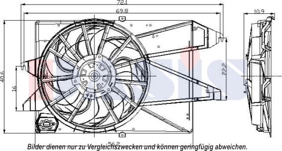 AKS Dasis 098115N - Ventilators, Motora dzesēšanas sistēma ps1.lv