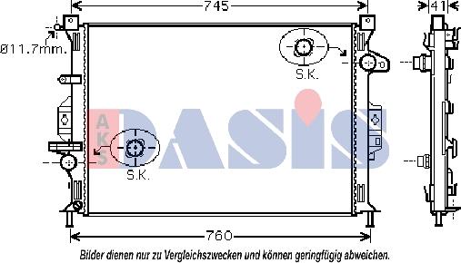 AKS Dasis 092047N - Radiators, Motora dzesēšanas sistēma ps1.lv