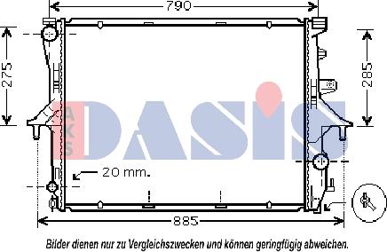 AKS Dasis 044001N - Radiators, Motora dzesēšanas sistēma ps1.lv