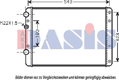 AKS Dasis 040042N - Radiators, Motora dzesēšanas sistēma ps1.lv