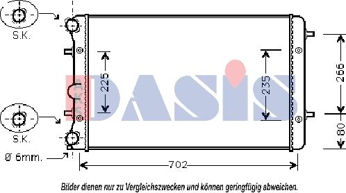 AKS Dasis 040004N - Radiators, Motora dzesēšanas sistēma ps1.lv