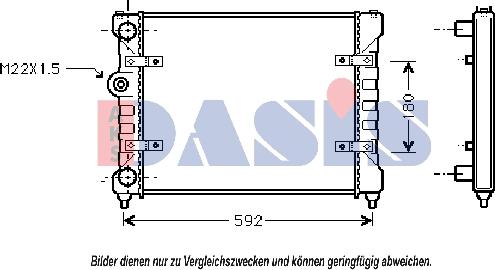 AKS Dasis 040330N - Radiators, Motora dzesēšanas sistēma ps1.lv