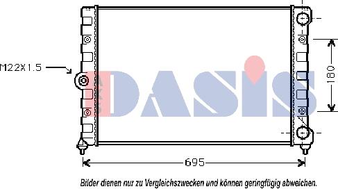 AKS Dasis 041260N - Radiators, Motora dzesēšanas sistēma ps1.lv