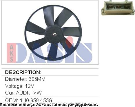 AKS Dasis 048690N - Ventilators, Motora dzesēšanas sistēma ps1.lv