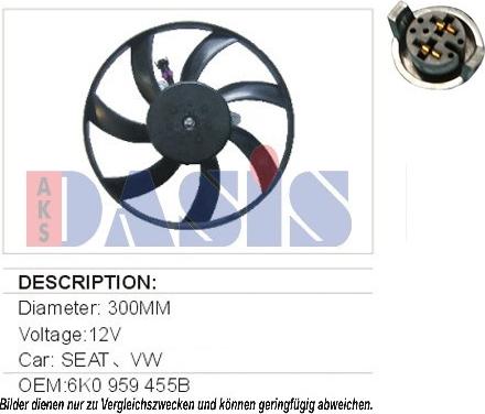 AKS Dasis 048003N - Ventilators, Motora dzesēšanas sistēma ps1.lv