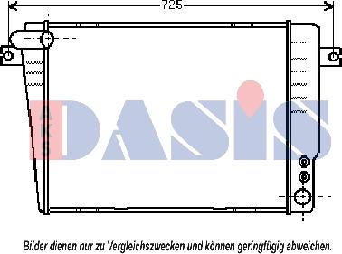 AKS Dasis 050450N - Radiators, Motora dzesēšanas sistēma ps1.lv