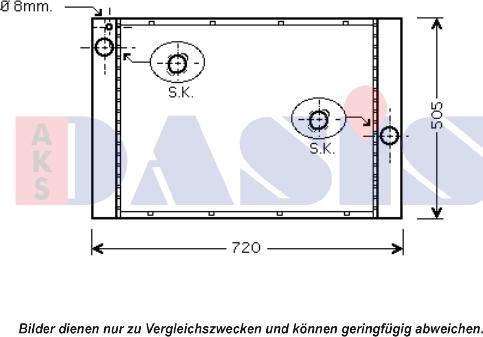 AKS Dasis 050058N - Radiators, Motora dzesēšanas sistēma ps1.lv