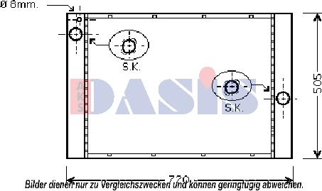 AKS Dasis 050053N - Radiators, Motora dzesēšanas sistēma ps1.lv