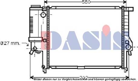 AKS Dasis 050011N - Radiators, Motora dzesēšanas sistēma ps1.lv