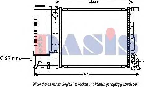 AKS Dasis 050780T - Radiators, Motora dzesēšanas sistēma ps1.lv