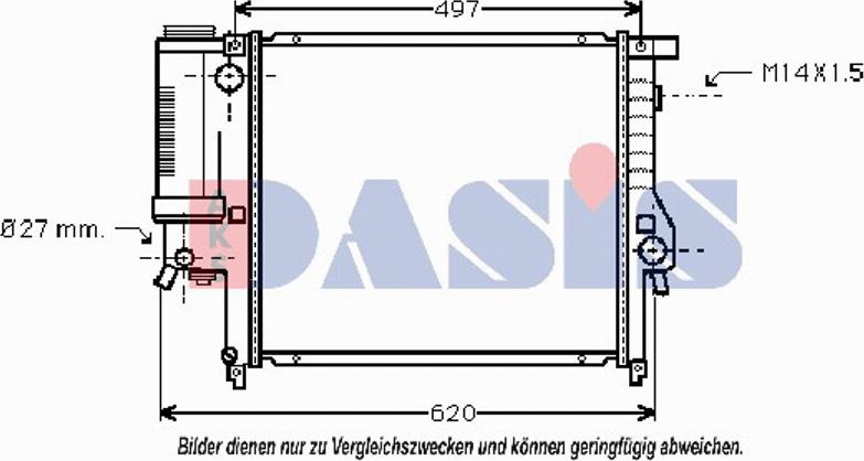 AKS Dasis 051990T - Radiators, Motora dzesēšanas sistēma ps1.lv