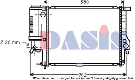 AKS Dasis 051070N - Radiators, Motora dzesēšanas sistēma ps1.lv