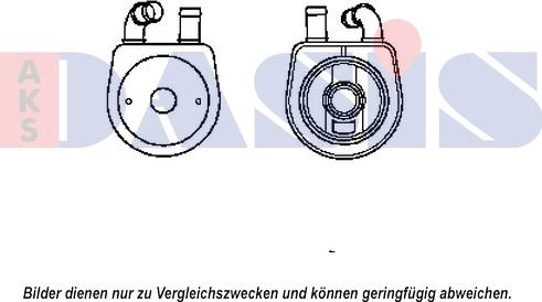 AKS Dasis 066001N - Eļļas radiators, Motoreļļa ps1.lv