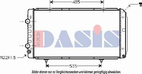 AKS Dasis 060600N - Radiators, Motora dzesēšanas sistēma ps1.lv