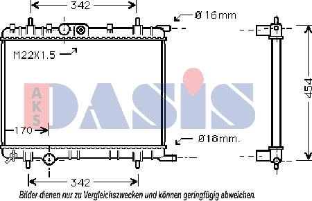 AKS Dasis 060052N - Radiators, Motora dzesēšanas sistēma ps1.lv