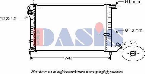 AKS Dasis 060011N - Radiators, Motora dzesēšanas sistēma ps1.lv