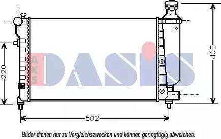 AKS Dasis 060036N - Radiators, Motora dzesēšanas sistēma ps1.lv