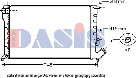 AKS Dasis 060031N - Radiators, Motora dzesēšanas sistēma ps1.lv