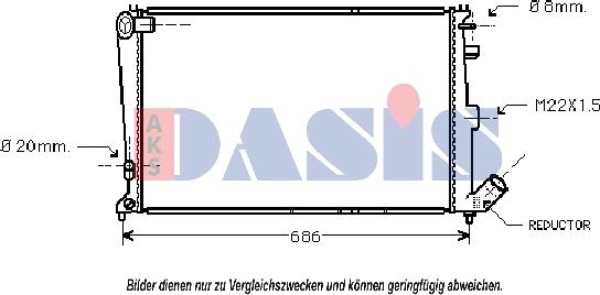 AKS Dasis 060240N - Radiators, Motora dzesēšanas sistēma ps1.lv