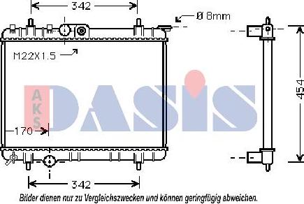 AKS Dasis 061090N - Radiators, Motora dzesēšanas sistēma ps1.lv