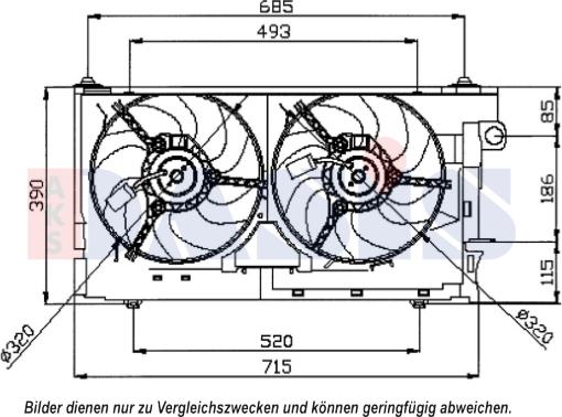 AKS Dasis 068023N - Ventilators, Motora dzesēšanas sistēma ps1.lv