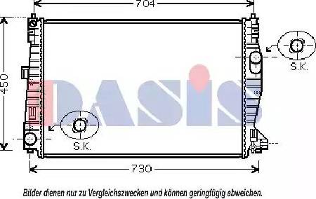 AKS Dasis 010003N - Radiators, Motora dzesēšanas sistēma ps1.lv