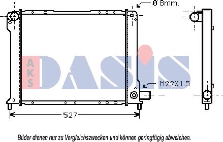 AKS Dasis 080470N - Radiators, Motora dzesēšanas sistēma ps1.lv