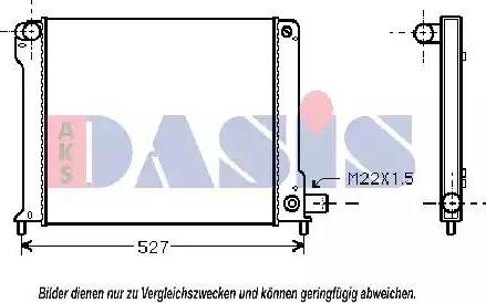 AKS Dasis 080053N - Radiators, Motora dzesēšanas sistēma ps1.lv