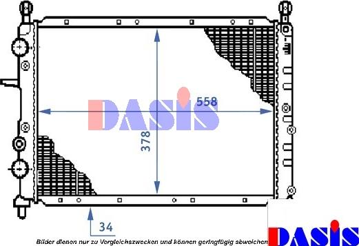 AKS Dasis 080000N - Radiators, Motora dzesēšanas sistēma ps1.lv