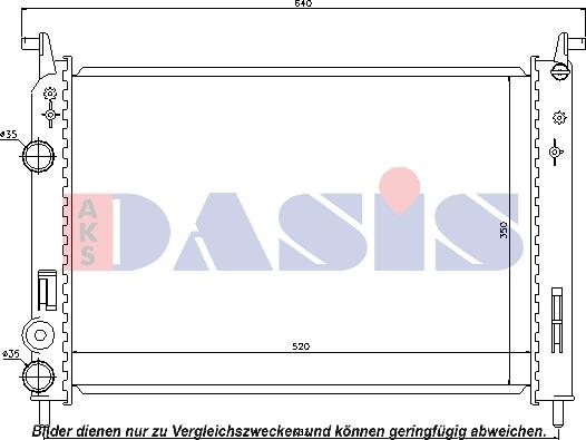 AKS Dasis 080084N - Radiators, Motora dzesēšanas sistēma ps1.lv