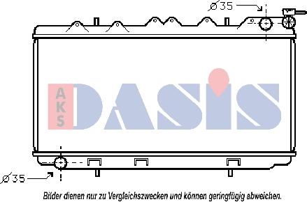 AKS Dasis 070790N - Radiators, Motora dzesēšanas sistēma ps1.lv