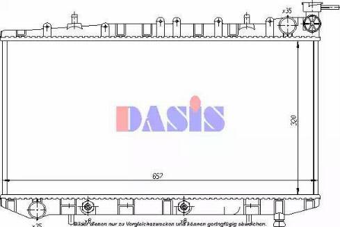 AKS Dasis 073230N - Radiators, Motora dzesēšanas sistēma ps1.lv