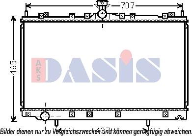 AKS Dasis 140097N - Radiators, Motora dzesēšanas sistēma ps1.lv