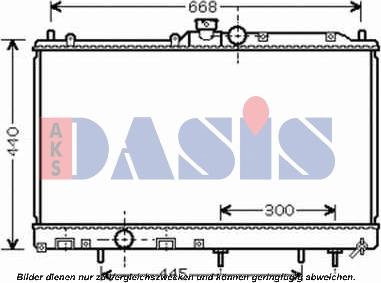 AKS Dasis 140084N - Radiators, Motora dzesēšanas sistēma ps1.lv