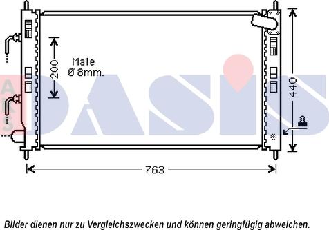 AKS Dasis 140105N - Radiators, Motora dzesēšanas sistēma ps1.lv