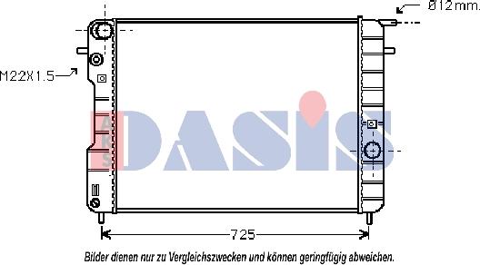 AKS Dasis 150044N - Radiators, Motora dzesēšanas sistēma ps1.lv