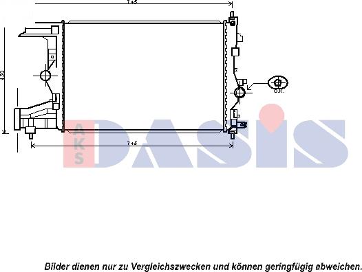 AKS Dasis 150088N - Radiators, Motora dzesēšanas sistēma ps1.lv