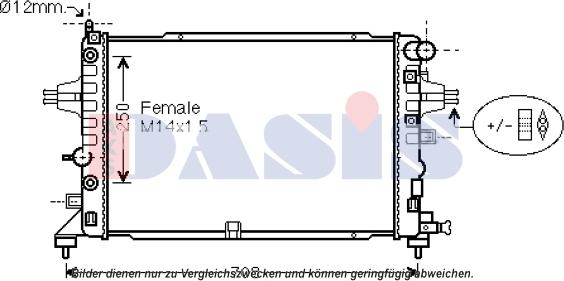 AKS Dasis 150119N - Radiators, Motora dzesēšanas sistēma ps1.lv