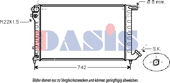 AKS Dasis 160042N - Radiators, Motora dzesēšanas sistēma ps1.lv