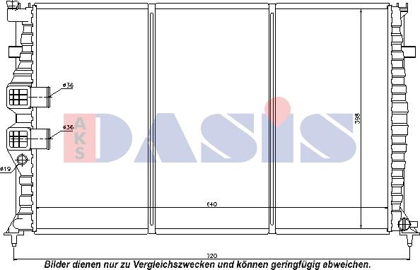 AKS Dasis 160009N - Radiators, Motora dzesēšanas sistēma ps1.lv