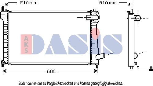 AKS Dasis 160018N - Radiators, Motora dzesēšanas sistēma ps1.lv