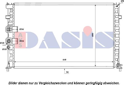 AKS Dasis 160079N - Radiators, Motora dzesēšanas sistēma ps1.lv