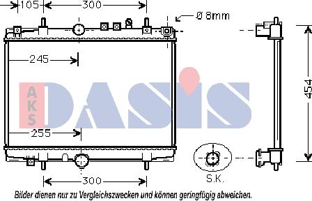 AKS Dasis 160074N - Radiators, Motora dzesēšanas sistēma ps1.lv