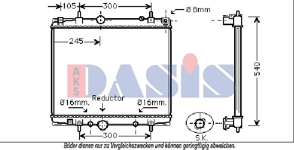 AKS Dasis 160107N - Radiators, Motora dzesēšanas sistēma ps1.lv