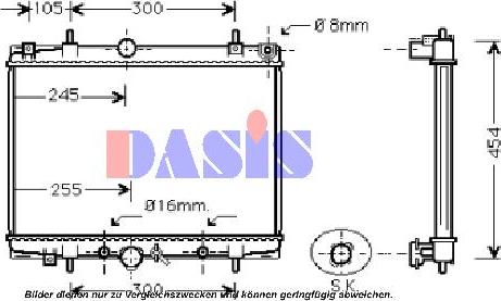 AKS Dasis 161840N - Radiators, Motora dzesēšanas sistēma ps1.lv